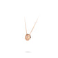 Welfare Exclusive Rose-gold Fever collection: Modern "Camellia Flower" delicate Necklace