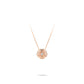 Welfare Exclusive Rose-gold Fever collection: Modern "Camellia Flower" delicate Necklace