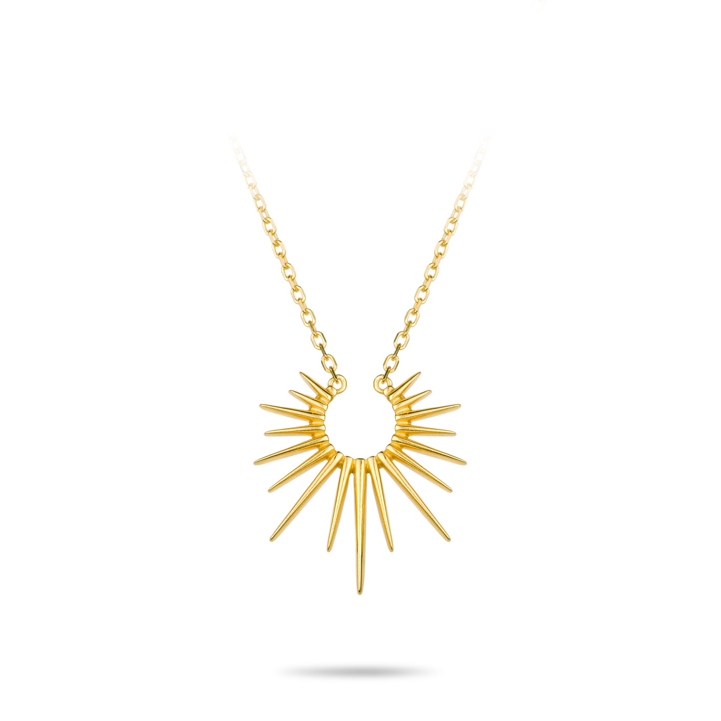 Minimalist collection: Modern "Golden Apollo Solar Rays" Necklace (Unisex)