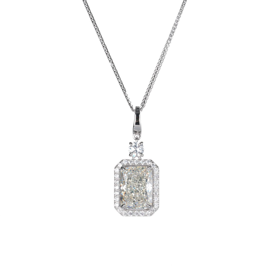 Minimalist collection: G color "Ice-Crush" Pendant