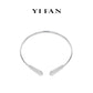 Luxury Minimalist Designer piece: Rose-cuts Elastic Collar necklace