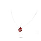 Ruby color collection: Modern "Brilliant Red" Transparent necklace （7.5 carat）