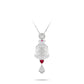 High Jewelry Collection: White Jade PiXiu "The mythical wild animal with Lucky coins" detailed pendant with Unique chain