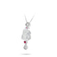 High Jewelry Collection: White Jade PiXiu "The mythical wild animal with Lucky coins" detailed pendant with Unique chain