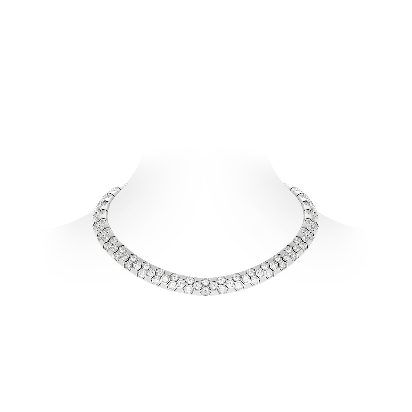 High Jewelry Collection:  “Honeycomb” Collar necklace