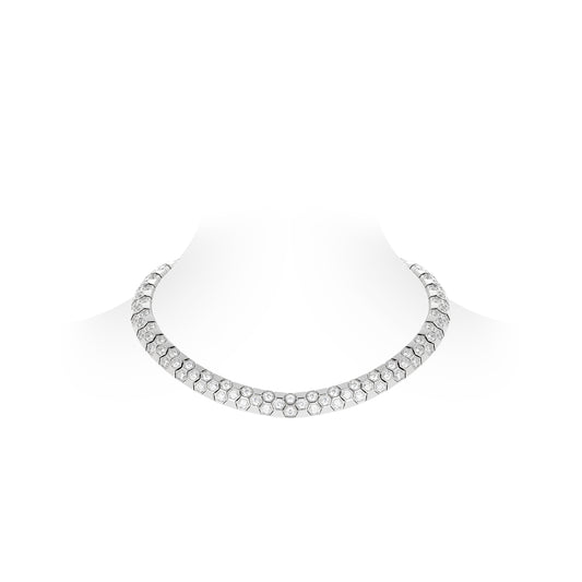 High Jewelry Collection:  “Honeycomb” Collar necklace