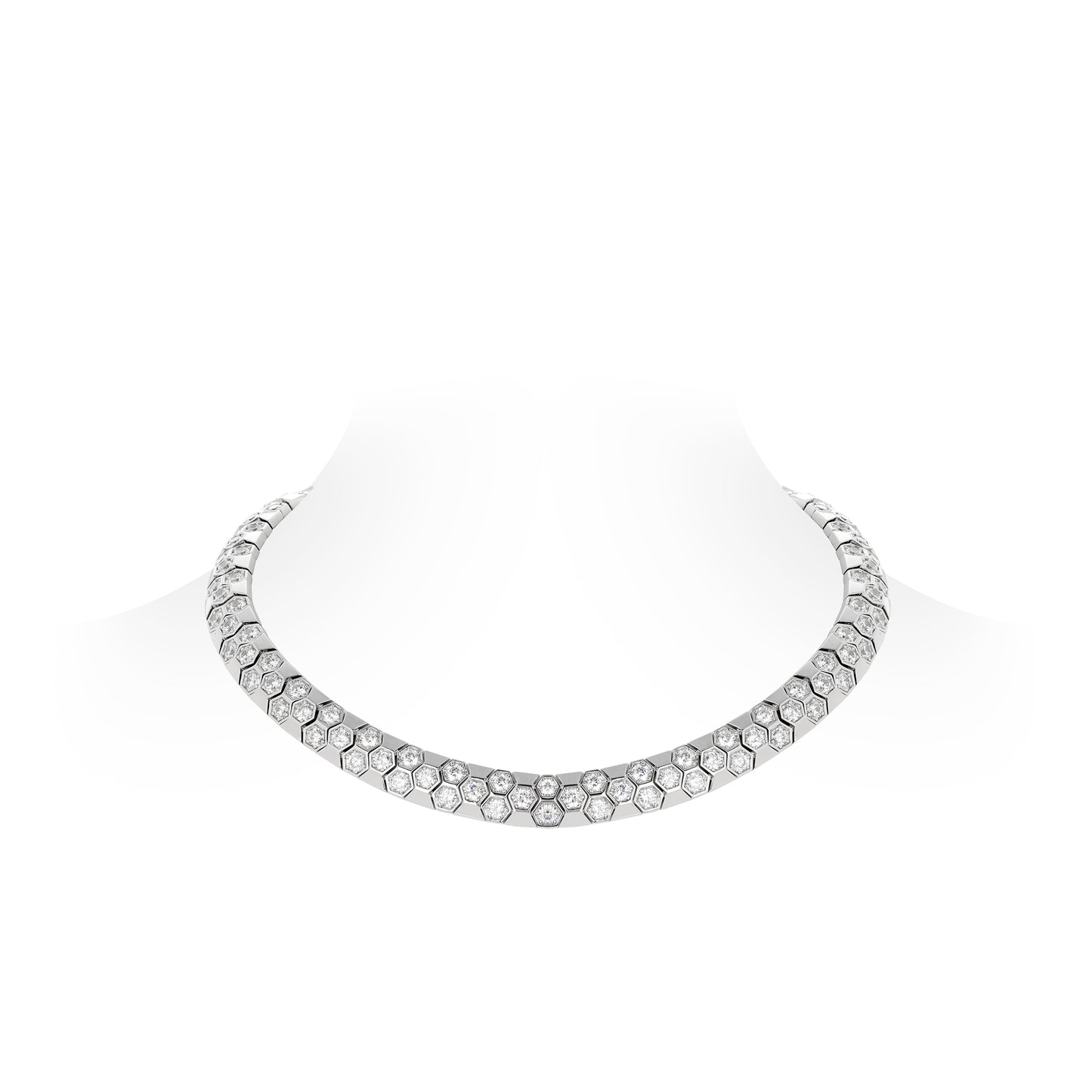 High Jewelry Collection:  “Honeycomb” Collar necklace