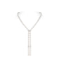 High Jewelry collection：the White Pearl Fringe Y-Necklace with Auspicious Cloud Elements (95CM)