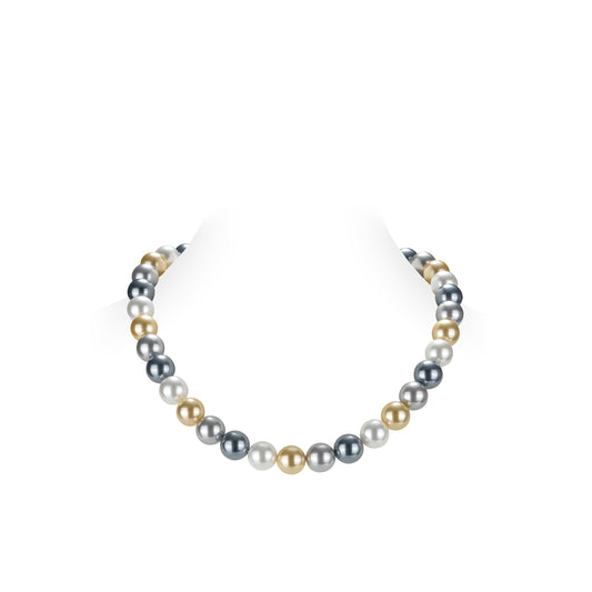 Modern Pearls necklace in 4 tones