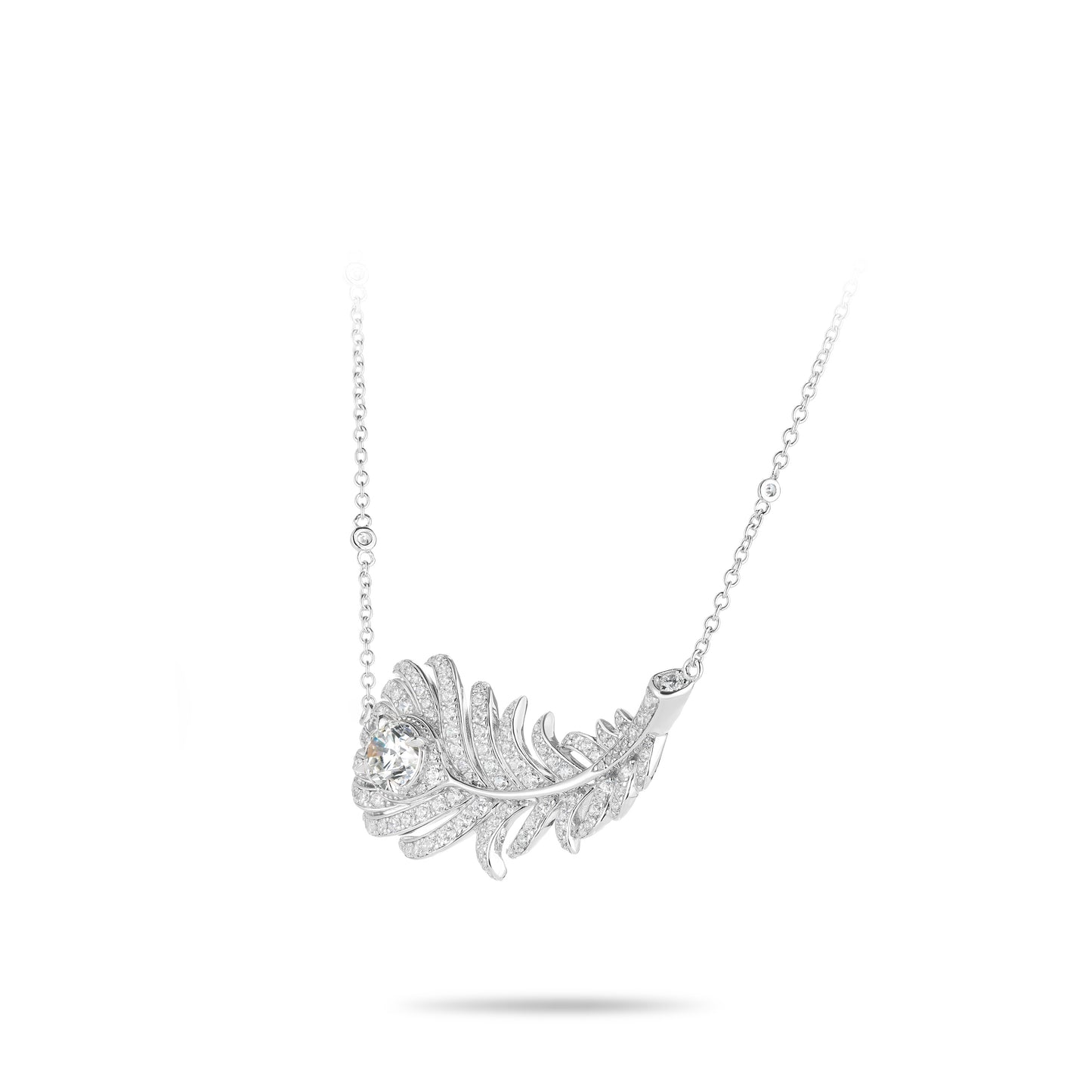 Summer Vibes collection: Modern "White Feather" Necklace