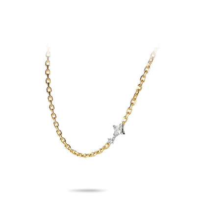 Golden time High Jewelry collection: Modern Lucky clover necklace (Unisex, multi-fuction)