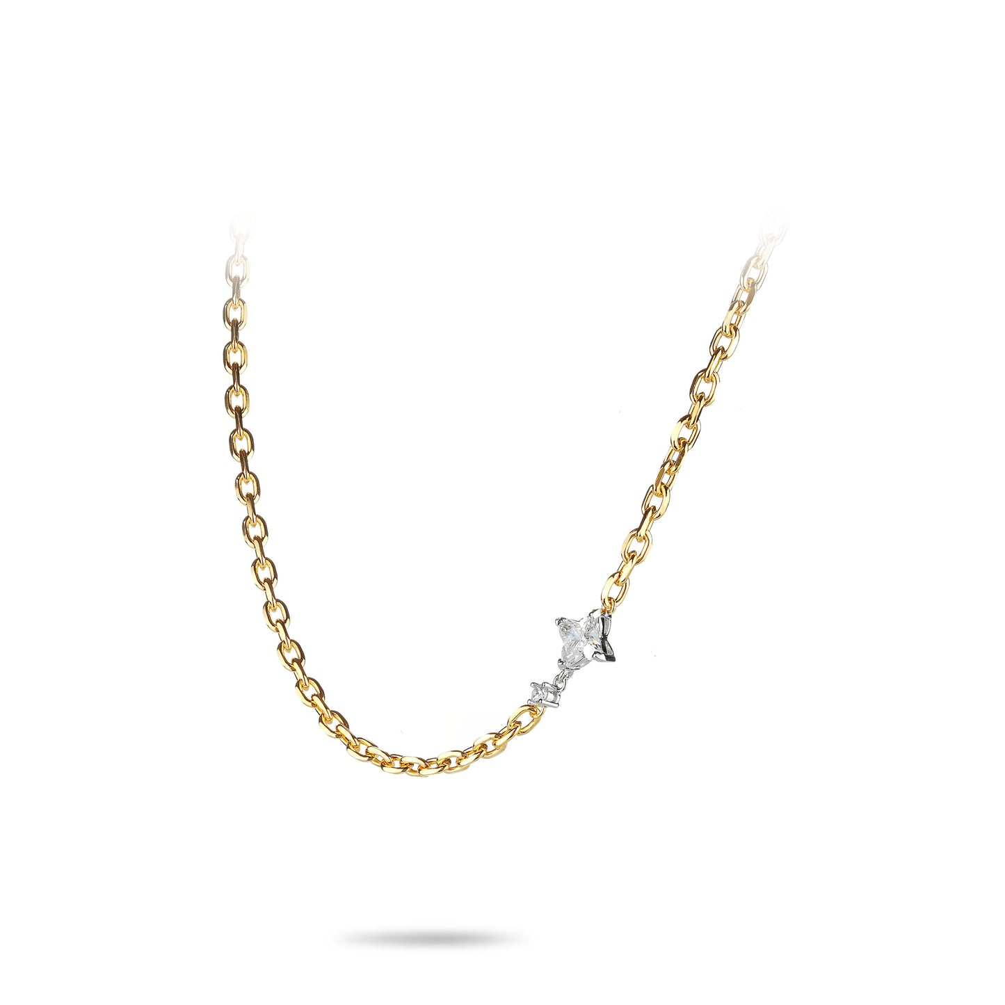 Golden time High Jewelry collection: Modern Lucky clover necklace (Unisex, multi-fuction)