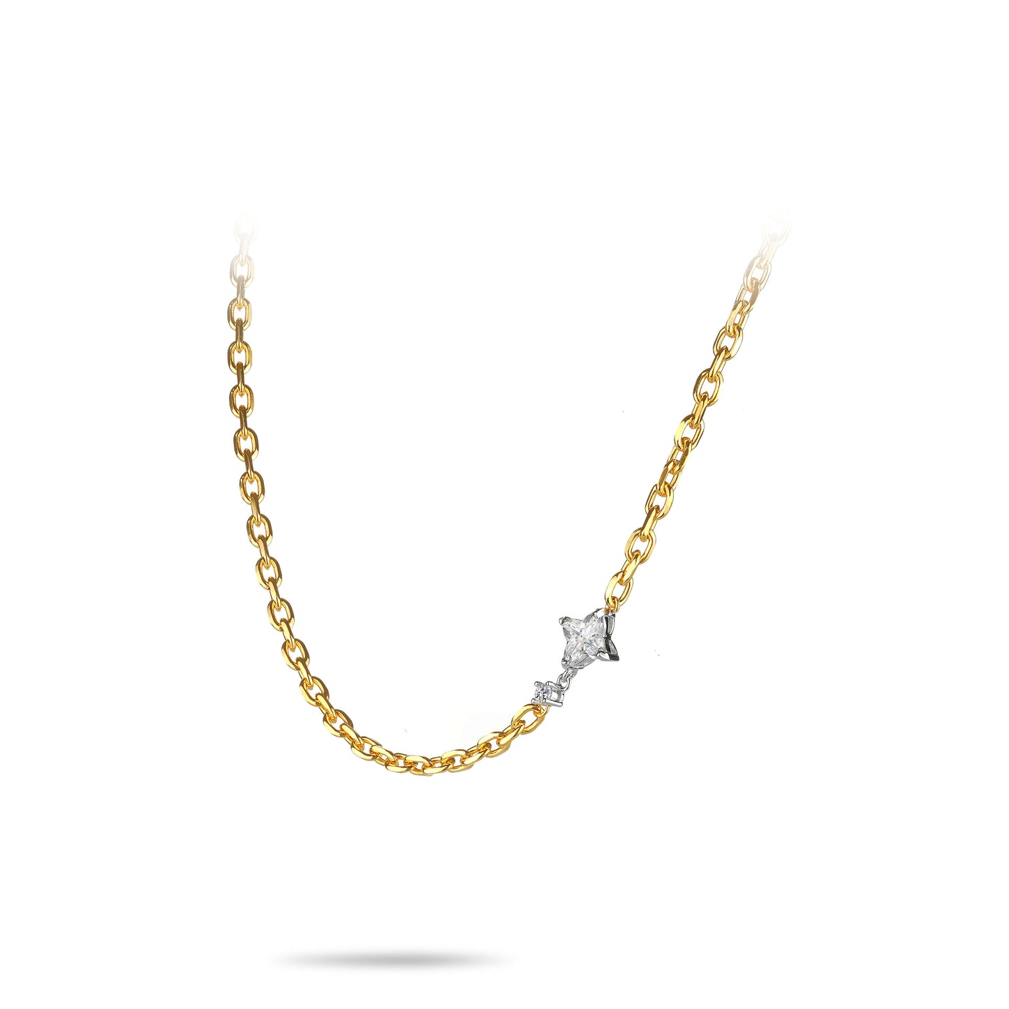 Golden time High Jewelry collection: Modern Lucky clover necklace (Unisex, multi-fuction)