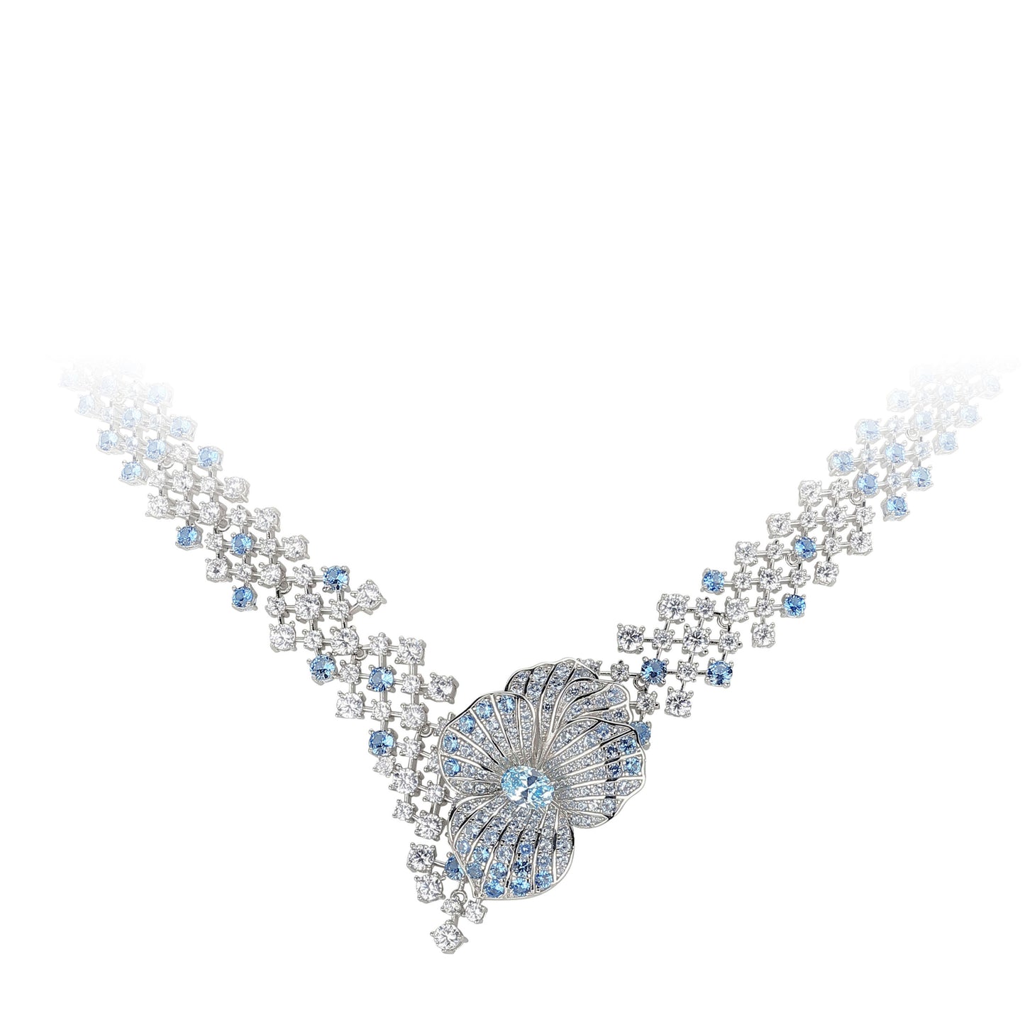 Luxury butterfly orchid necklace for Banquet