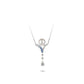 Pre-order Minimalist collection: Shades of blue white pearl necklace