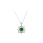 Pre-order Welfare Exclusive: Modern Green chalcedony “Eight pointed star” Pendant Necklace