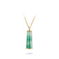 Pre-order: Yellow Luxury Dulong Jade “Floating Blossom” Auspicious Pendant Necklace