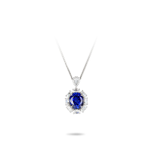 Promotion design: Blue Diana pendant, (solitaire: 5 carat)