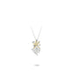 G-Color Waterdrop Frost Butterfly Bow Necklace