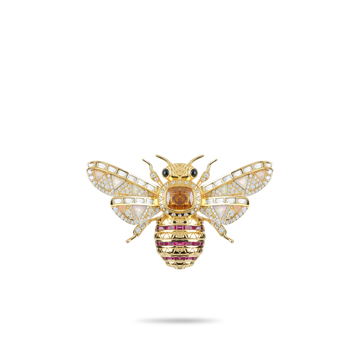 Pre-order High Jewelry Collection: Luxury Golden Honeybee Brooch