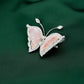 Animal collection: Modern Hand-carved "Butterfly with Pink Mother-of-Pearl" detailed Brooch/Pendant (Multi-purpose)