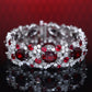 Christmas Promotion：Royal Red Oval shape Luxury bracelet