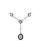 Promotion design for Christmas: Black&White Artdeco Y shape necklace