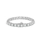 Wedding collection: Classic lab created stones tennis chain bracelet, sterling silver