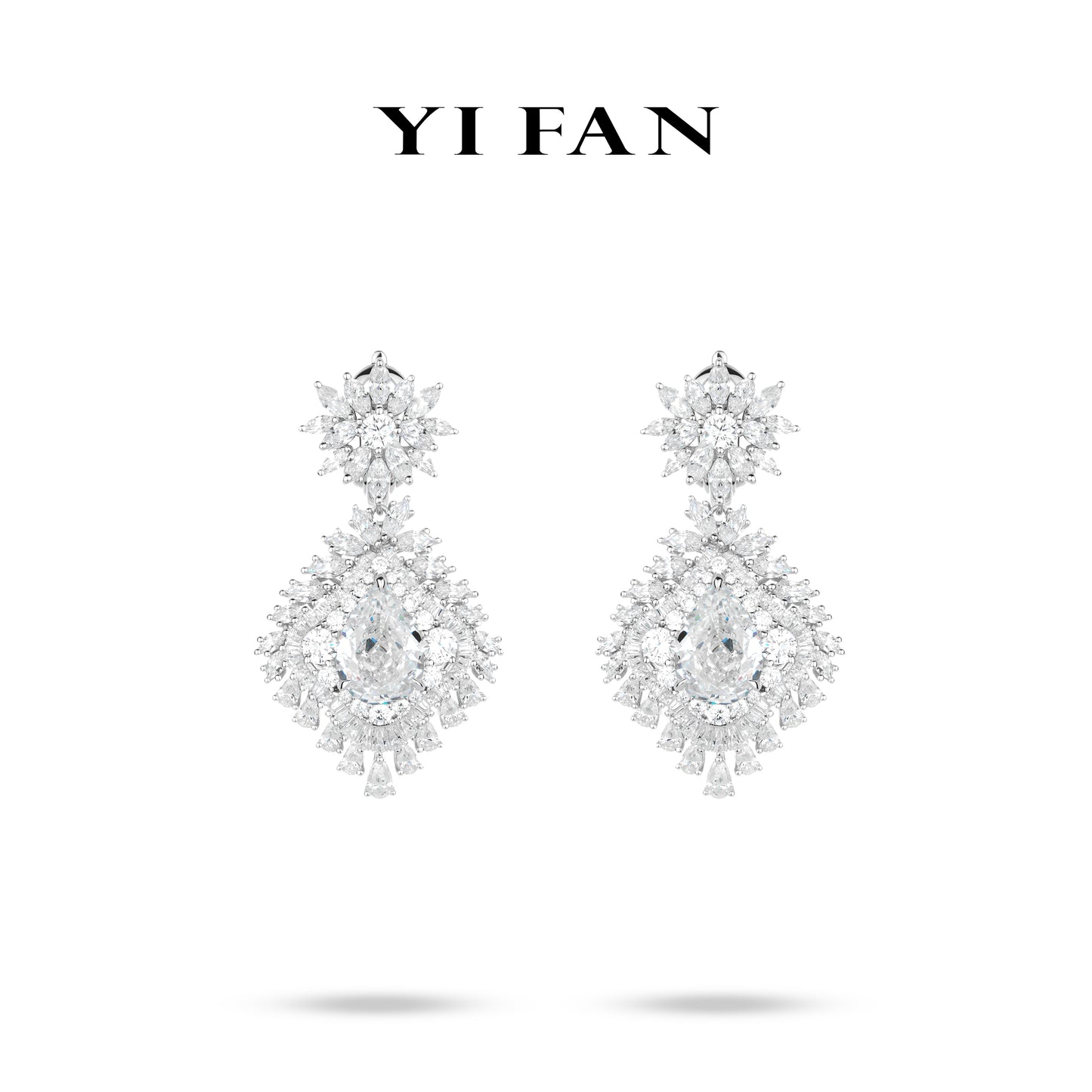 Pre-order High Jewelry collection: Luxury G color “The Light of the Universe” magnificent dangle Earrings for Banquet.