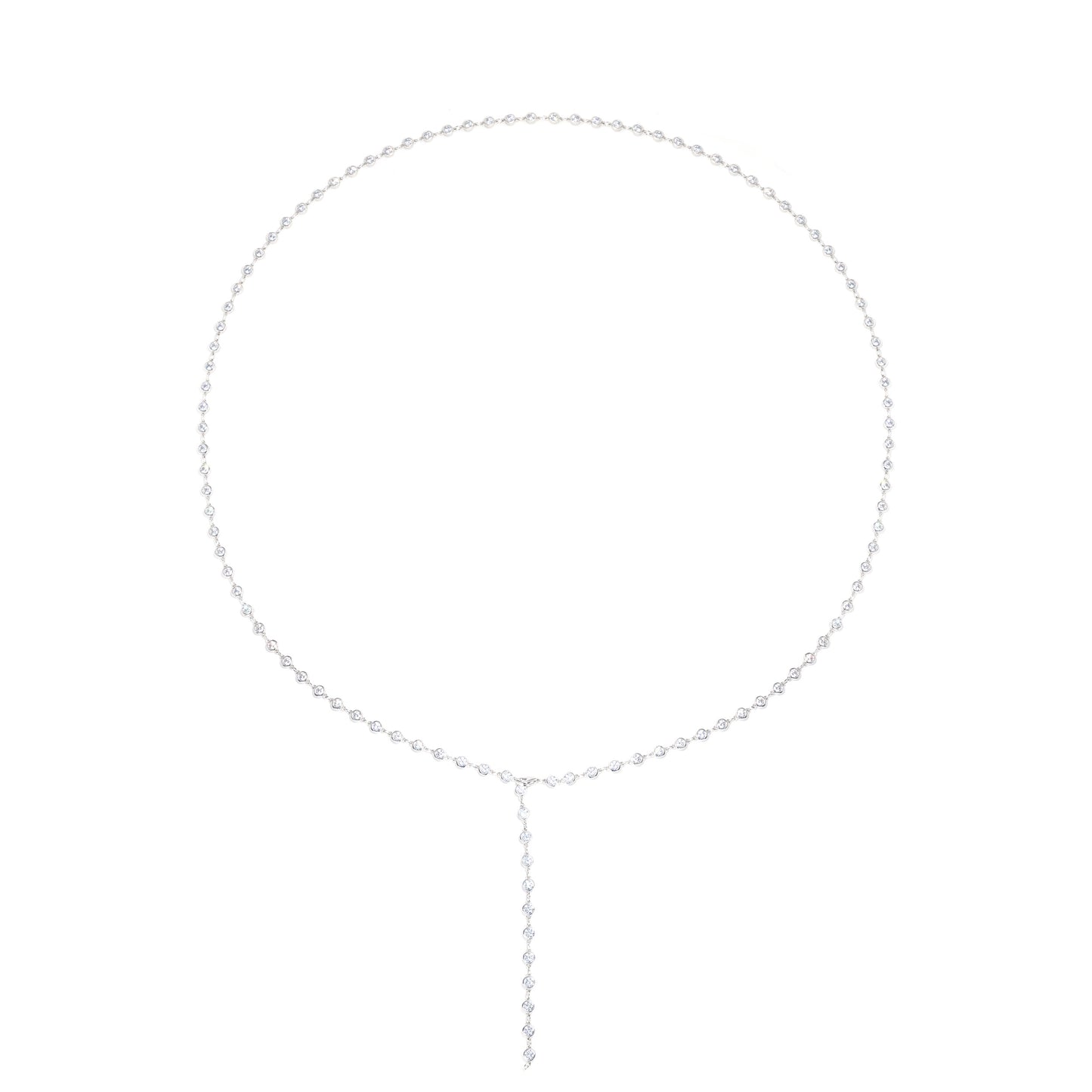 High jewelry collection: Bezel Bubble "Starry Sky" Tennis long chain