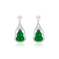 Green chalcedony Lucky "Hulu" Earrings