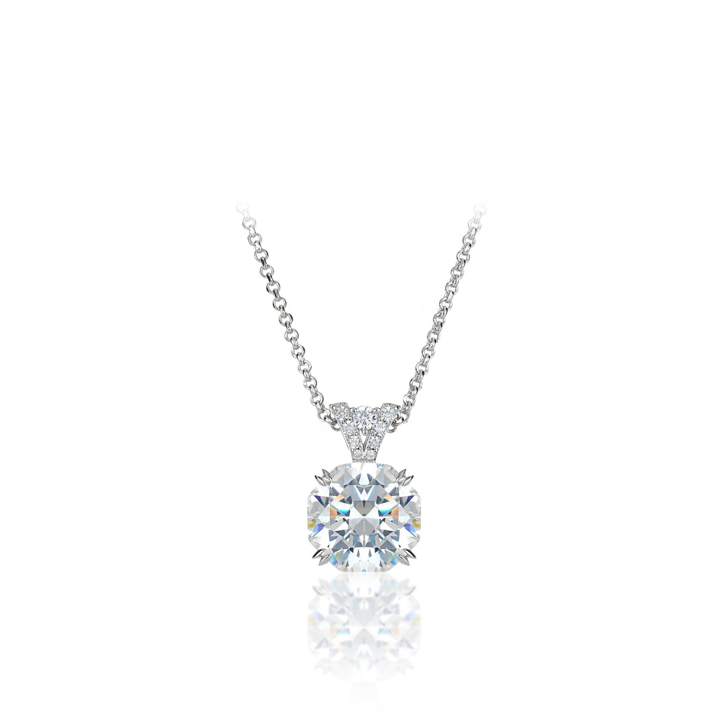 Promotion Wedding collection: Brilliant Octagonal cut Eco-friendly artificial diamond solitaire pendant