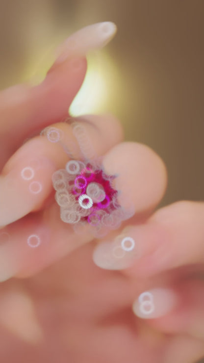 Welfare Exclusive: Recreation Modern Rose-Red "Immortal Flower" Pendant Necklace