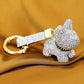 Pink and White Key chain doggy