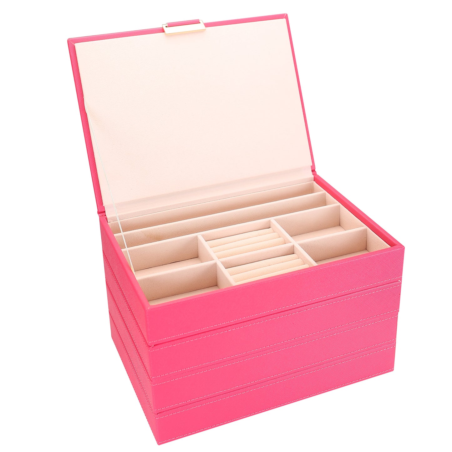 Pink Jewelry box 3 layers