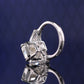 Mikrogefasster Smaragdschliff Labor erstellte Steine ​​Dream of Stars Ring Sterlingsilber. (20 Karat)