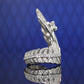 Special offer Micro-setting Diamond color Lab created stones Aurora feather ring, sterling silver