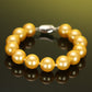 Limited edition Golden Shell pearl bracelet，sterling silver