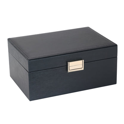 Black Jewelry box 2 layers with mirror