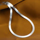 Italian classic Herring bone chain necklace，sterling silver