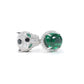 Jaguar selection： featuring stunning artificial emerald and Diamonds color Lab created stones open ring. sterling silver