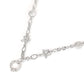 Pierres créées en laboratoire micro-serti Collier chaîne multi-usage étoiles et lune, argent sterling