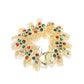 Retro style Fashion bracelet, brass with colorful CZ and 18K yellow gold plating