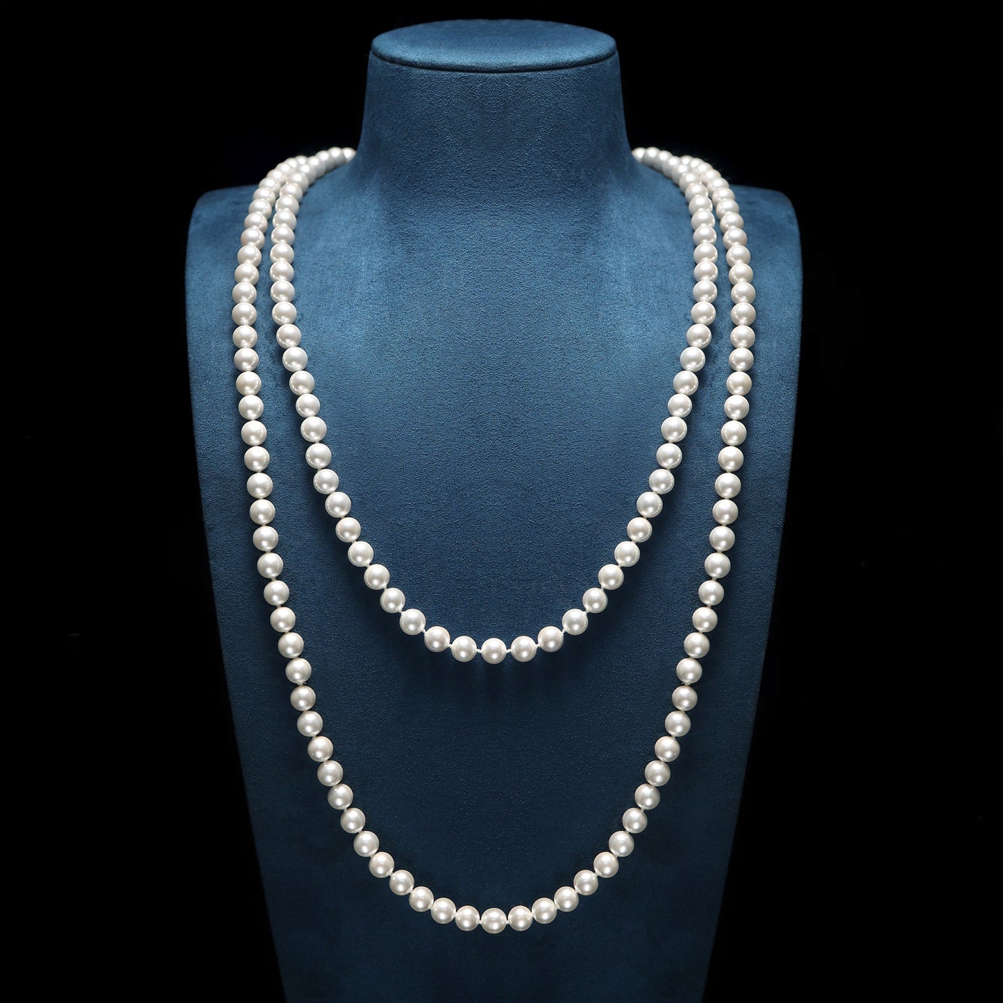 Multi-purpose White shell pearl long moonlight necklace