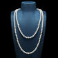 Multi-purpose White shell pearl long moonlight necklace