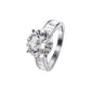 Stunning 6-Carat aritificial Diamond Ring Adds a Touch of Glamour to Your Special Occasions