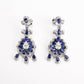 Modern blue waterdrop earrings