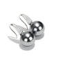 Promotional design Micro-setting Grey shell pearl The Spoon earrings, sterling silver