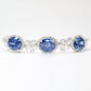 Sapphire color Oval shape fully studded fancy bracelet