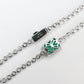 Micro-setting Rectangular emerald-cut Bubble chain bracelet